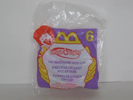 2000 McDonalds - #6 Toy Skateboard with Clip - Finger Board